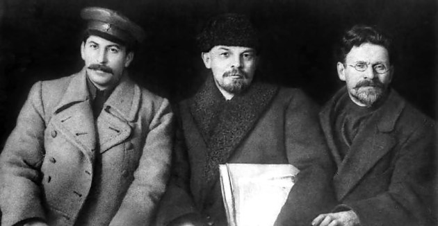 Lenin, Stalin, si Trotsky